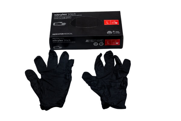 BOITE DE GANTS NITRILE NOIR  L – Image 2